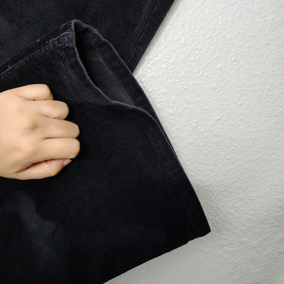 J. Jill Women's Black Stretch Corduroy Pants Sz 6 High Rise Straight Leg - Picture 10 of 12